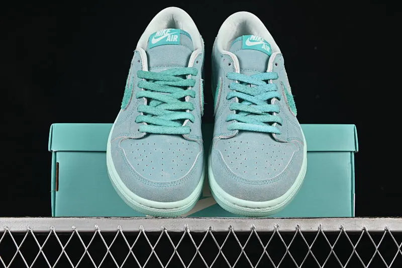 All categories Air Jordan Jordan series basketball shoes Air Jordan 1 Low Air Jordan 1 Low "Washed Teal" AJ1 Joe 1 washed celadon low-top cultural casual sneakers HQ8111-300